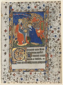 Bifolio z knihy hodin: Korunovace Panny Marie, c. 1415. od Boucicaut Master