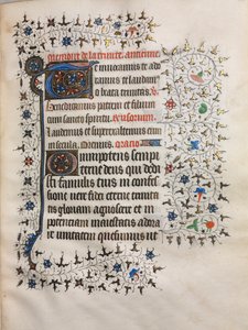 Book of Hours Use of Paris: Decorated Initial, c. 1420. od Boucicaut Master