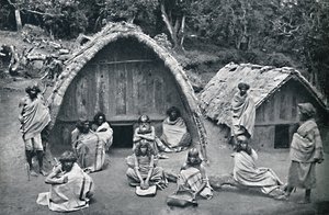 Domov Toda v původní vesničce Mand, Indie, 1902 od Bourne and Shepherd