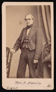 Portrét Hannibala Hamlina 1809-1891, 1857. od Brady