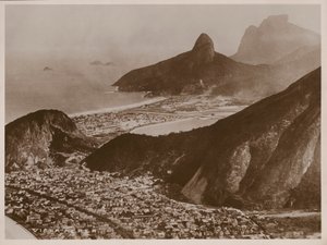 Letecký pohled na Rio de Janeiro (čb fotografie) od Brazilian Photographer