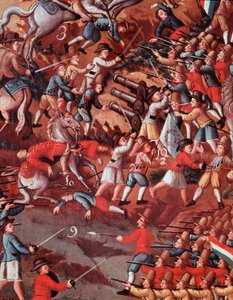 Detail "" ex-voto představující bitvu o Guararapes"" od Brazilian School