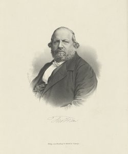 Portrét skladatele Ferdinanda von Hiller 1811-1885 , c. 1870.