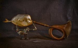 Surrealistický rybí roh od Brig Barkow
