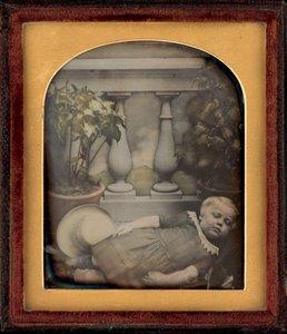 Portrét dítěte, cca. 1850 (foto) od British Photographer