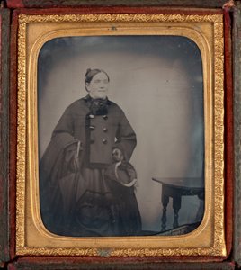 Portrét ženy, c. 1860 (foto) od British Photographer