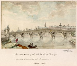 Série skic, pohledy ve Velké Británii, kontinentu a Americe 1772-1778 (akvarel) od British School
