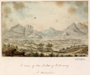 Série skic, pohledy ve Velké Británii, kontinentu a Americe 1772-1778 (akvarel) od British School