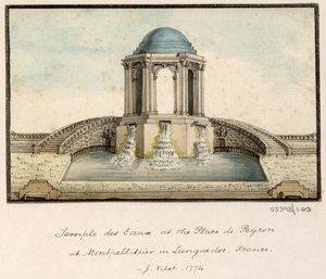 Série skic, pohledy ve Velké Británii, kontinentu a Americe 1772-1778 (akvarel) od British School