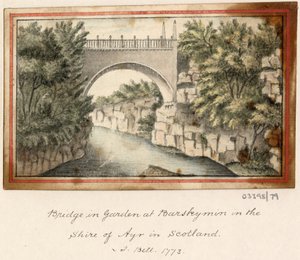 Série skic, pohledy ve Velké Británii, kontinentu a Americe 1772-1778 (akvarel) od British School