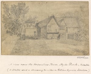 Série skic, pohledy ve Velké Británii, kontinentu a Americe 1772-1778 (akvarel) od British School