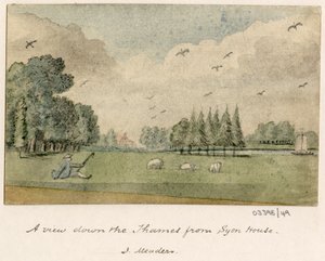 Série skic, pohledy ve Velké Británii, kontinentu a Americe 1772-1778 (akvarel) od British School