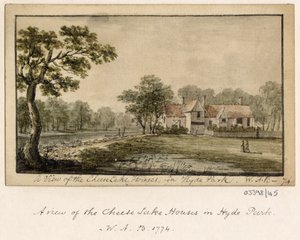 Série skic, pohledy ve Velké Británii, kontinentu a Americe 1772-1778 (akvarel) od British School