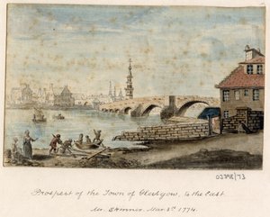 Série skic, pohledy ve Velké Británii, kontinentu a Americe 1772-1778 (akvarel) od British School