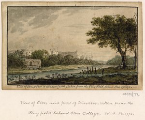 Série skic, pohledy ve Velké Británii, kontinentu a Americe 1772-1778 (akvarel) od British School