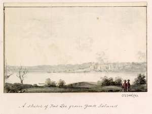 Série skic, pohledy ve Velké Británii, kontinentu a Americe 1772-1778 (akvarel) od British School