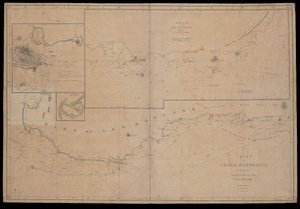 Mapa Terra Australis od M. Flinderse, velitele šalupy Jeho Veličenstva "Investigator". Jižní pobřeží List I 1801 od British School