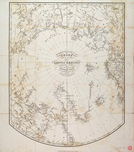 Hydrografická mapa arktických oblastí od British School