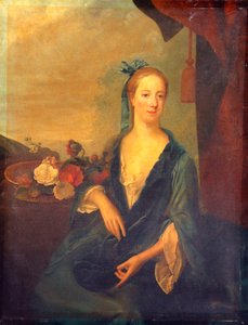 Dáma v modrém, 1700 od British School