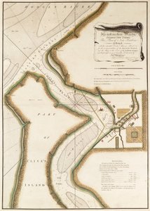 Mapa řeky Hoogly, asi 1777 (rytina) od British School