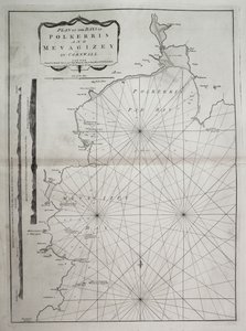 Plán zálivů Polkerris a Mevagizey v Cornwallu od British School