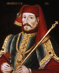 Portrét anglického krále Jindřicha IV., držícího královské žezlo (malba, konec 16.-zač. 17. stol.)