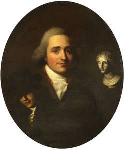 Portrét sochaře, kolem roku 1765 (olej na plátně) od British School