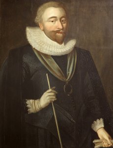 Richard Weston, hrabě z Portlandu, Lord High Treasurer, kolem 1630 (olej na panelu) od British School