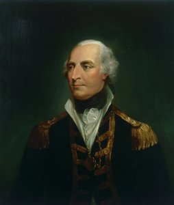 Viceadmirál sir Roger Curtis (1746-1816) od British School