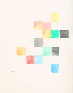 Pastelové barevné bloky od Bronwyn Baker