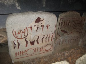 Královský hrob poblíž Kivik Kungagraven, 1. polovina 2. tisíciletí před naším letopočtem od Bronze Age culture