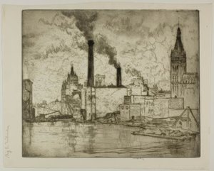 Velké E od Bror Julius Olsson Nordfeldt