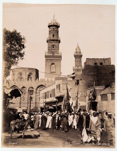 Párty v ulicích Káhiry - fotografie bratří Zangaliů, konec 19. století
