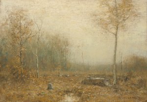 Listopadová scéna, asi 1895 (olej na plátně)