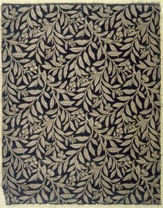 Fruits and Foliage, vyrobené společností Warner & Ramin, kolem roku 1875 (tkaná hedvábná tkanina)