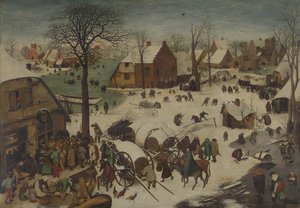 Sčítání lidu v Betlémě Číslování v Betlémě, 1566 od Bruegel
