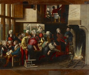 Scéna z nevěstince, kolem roku 1540