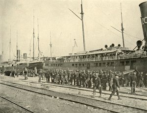 13. pěchota po cvičení, španělsko-americká válka, červen 1898, 1899. od Burr McIntosh