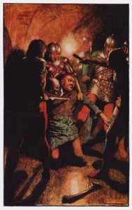 Ilustrace pro The Cloister and The Hearth od Charlese Reade (barevné lito) od Byam (after) Shaw