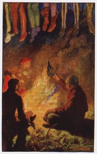 Ilustrace pro The Cloister and The Hearth od Charlese Reade (barevné lito) od Byam (after) Shaw