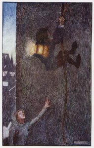 Ilustrace pro The Cloister and The Hearth od Charlese Reade (barevné lito) od Byam (after) Shaw