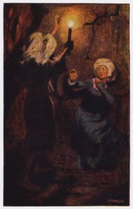 Ilustrace pro The Cloister and The Hearth od Charlese Reade (barevné lito) od Byam (after) Shaw