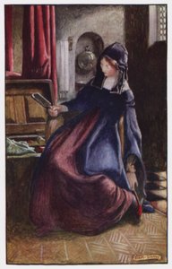 Ilustrace pro The Cloister and The Hearth od Charlese Reade (barevné lito) od Byam (after) Shaw
