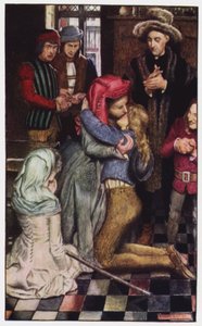 Ilustrace pro The Cloister and The Hearth od Charlese Reade (barevné lito)