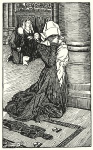 Ilustrace pro The Cloister and The Hearth od Charlese Reade (litho) od Byam (after) Shaw