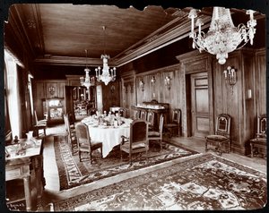 Jídelna v hotelu Knickerbocker, 1906 (stříbrný želatinový tisk)