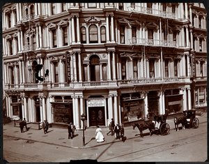 Gilsey House, Broadway a 29th Street, New York, kolem roku 1905 (stříbrný želatinový tisk) od Byron Company