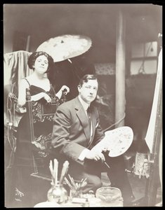 Harrison Fisher and Model, 1908-9 (stříbrný želatinový tisk)