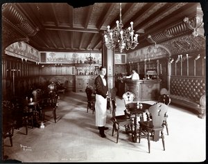Holandský pokoj v hotelu Manhattan, 1902 (stříbrný želatinový tisk)