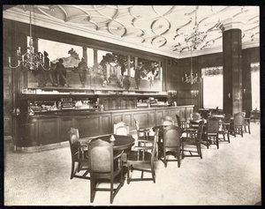 Bar Old King Cole v hotelu Knickerbocker, 1906 (stříbrný želatinový tisk) od Byron Company